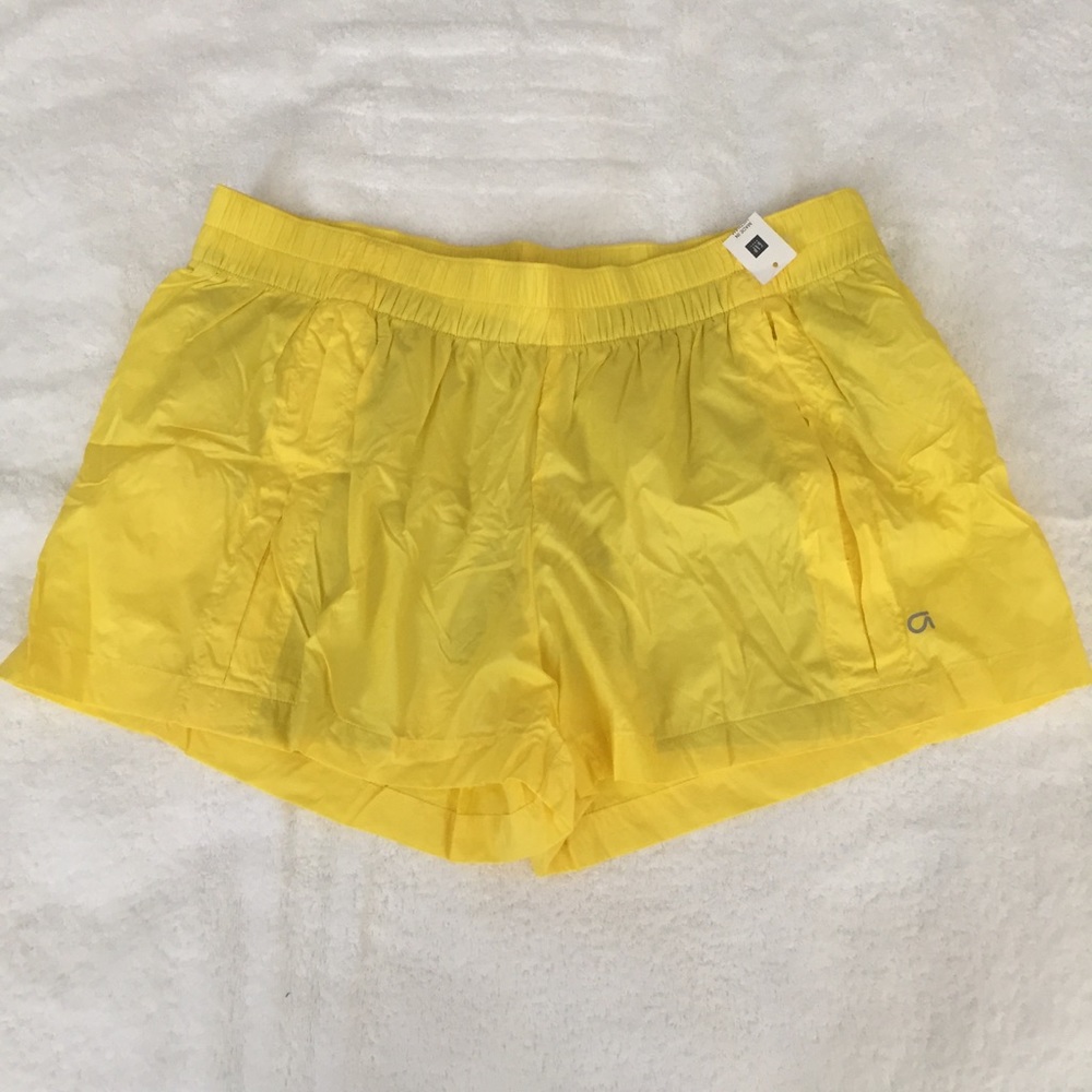 NWT Gap Bright Yellow Running Shorts